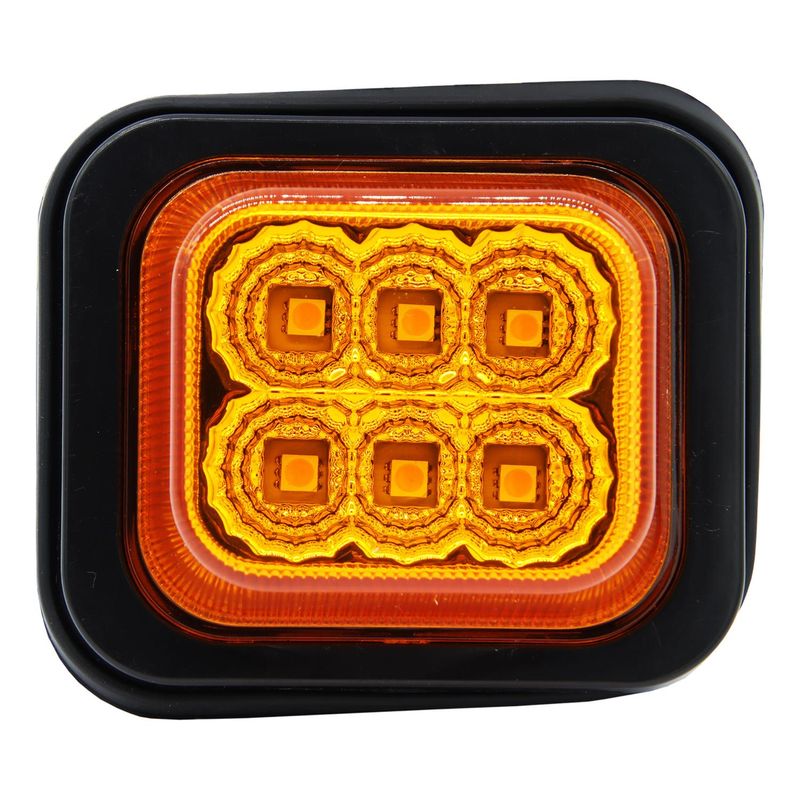 THUNDER - Farol Lateral 6Led 12/24V Ambar 