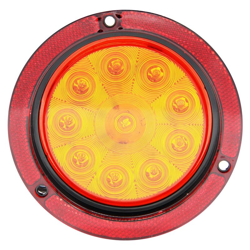 THUNDER - Farol 10Led 4 Pulgadas  Con Bisel Reflectante Ambar 12V/24V