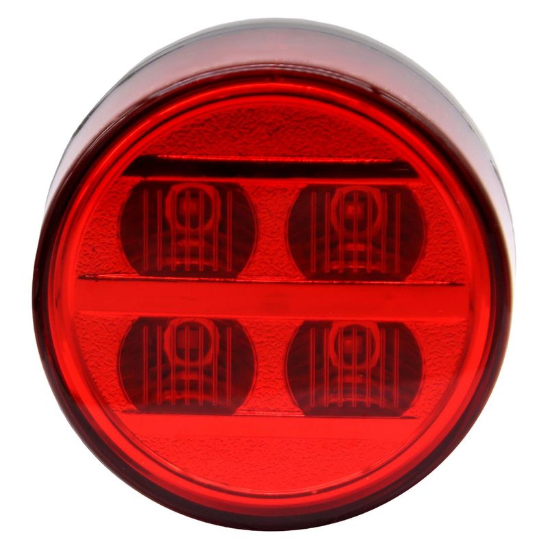 THUNDER - Farol Lateral 4Led 70Mm Bivoltaje Bus Brasil Rojo