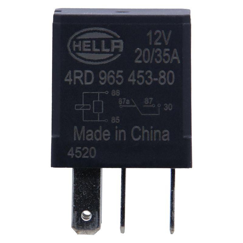 HELLA - Micro Relay 12V 20Amp 5P Con Resistencia