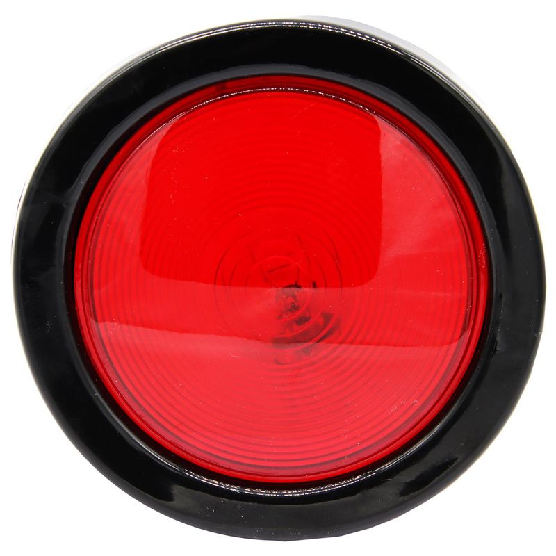 THUNDER - Farol Trasero Universal Rojo 4 Pulgadas Con Goma