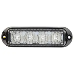 THUNDER - Farol Destellante 4Led Rojo 12/24V Con Interruptor