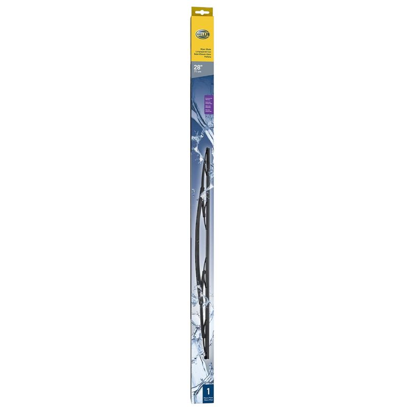 HELLA - Plumilla Hella Heavy Duty 28 Pulgadas 71 Cm Con Adaptadores