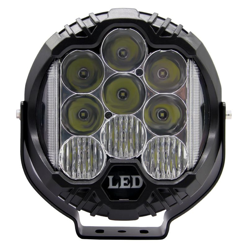 GENERICO - Faro Faena Or 9 Pulgadas 70W Combo Luz Lateral Y Drl Cristal