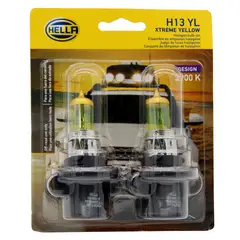 HELLA - Ampolleta Halógena H13 12V 6055W P264T Amarilla