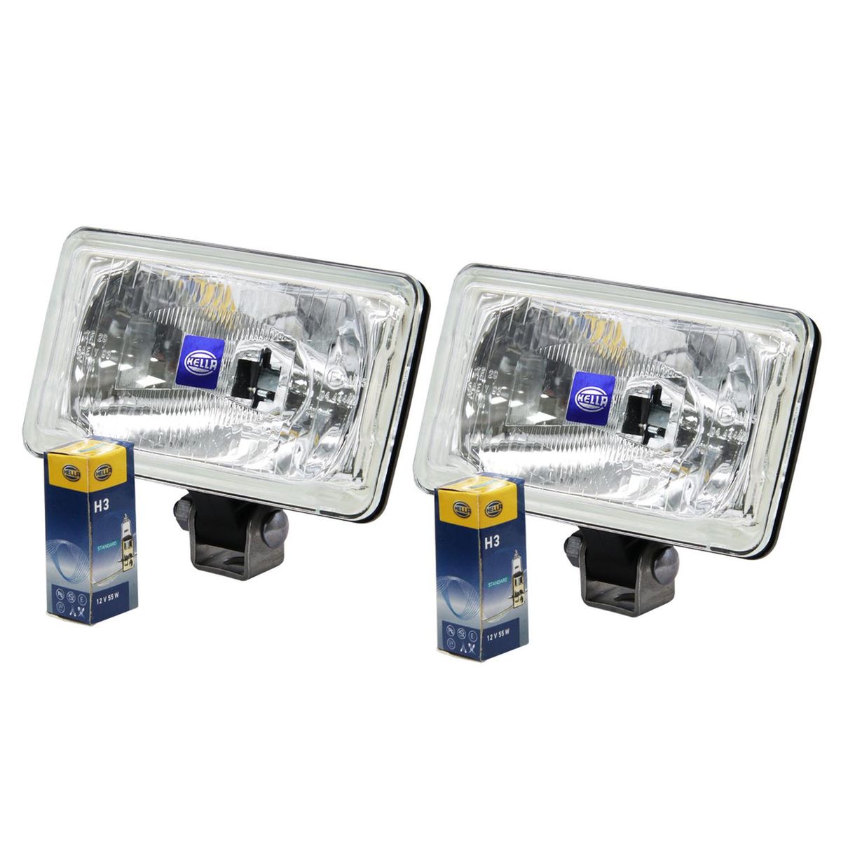 HELLA - Luces Faros Neblinero Hella 450 Comet H3 12V Largo Alc(Par)