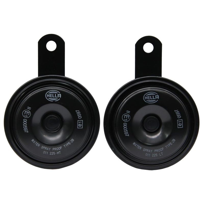 HELLA - Bocina Hella Plato Tono Alto Y Bajo 12V 111Db 350Hz Y 420Hz