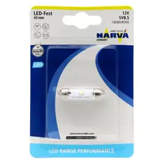 NARVA - Ampolleta Festoon Blanca 12V Sv8.5 43Mm Led