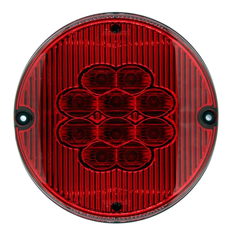GENERICO - Faro Trasero Bus Marcopolo Busscar Ciferal 155Mm Rojo 12V Faston