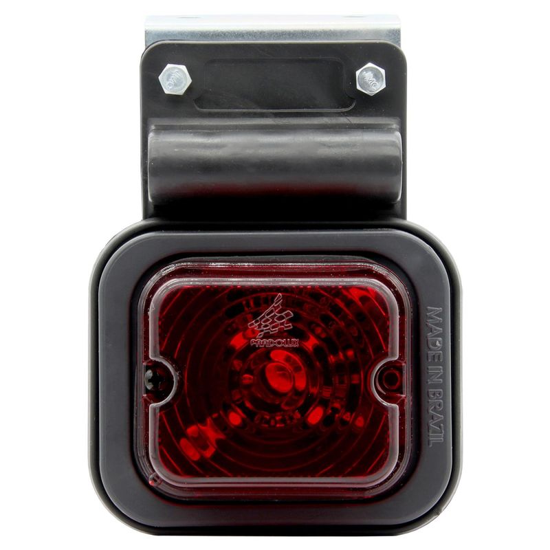 GENERICO - Farol Lateral Rojo Con Soporte Led Bivoltaje 634