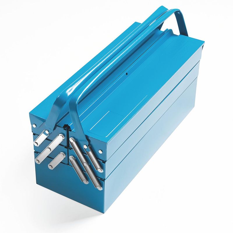 TRAMONTINA - Caja Para Herramientas Tramontina 5 Cajones Azul