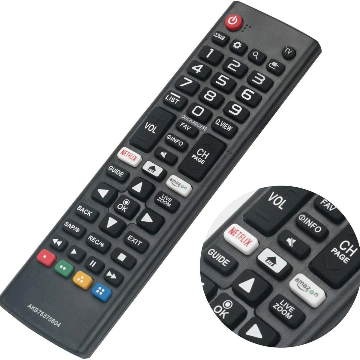 URBANCASE - Funda UrbanCase de Silicona para Control LG Smart TV AKB-750