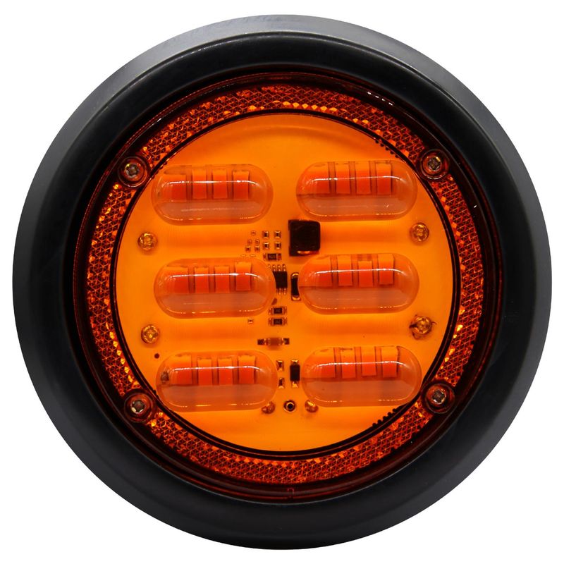 THUNDER - Farol 4 Pulgadas Ambar Sm Bivoltaje Dia