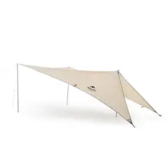NATUREHIKE - Toldo Para Maletero Upf 50+ Con 2 Postes - Arena Oro