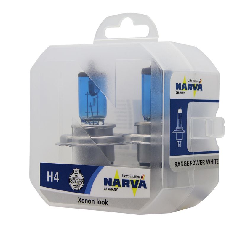NARVA - Ampolleta Halógena H4 12V 6055W P43T38 T4625 Azul  (Par)