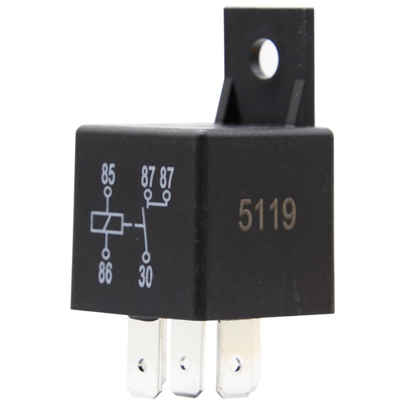 HELLA - Relay 12V 40Amp 5P (Puenteado) Con Soporte