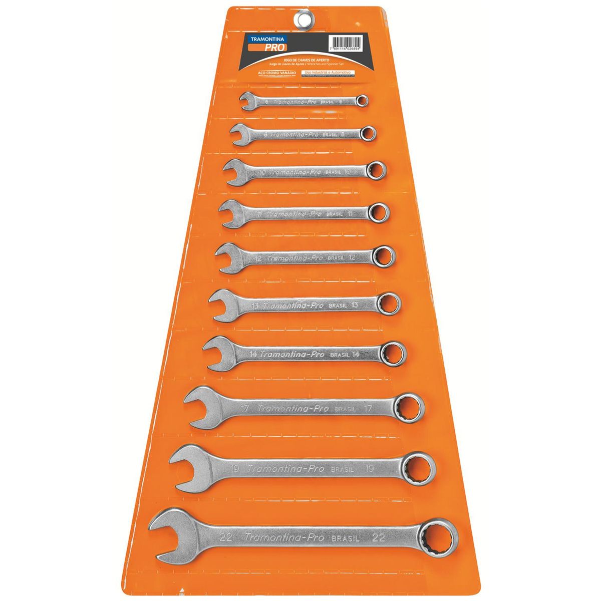 TRAMONTINA - Juego De Llaves Combinadas 10 Piezas Tramontina Pro