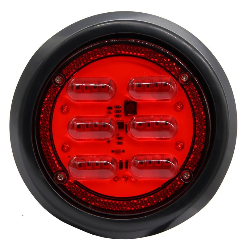 THUNDER - Farol 4 Pulgadas Dia. Rojo Sm Bivolt