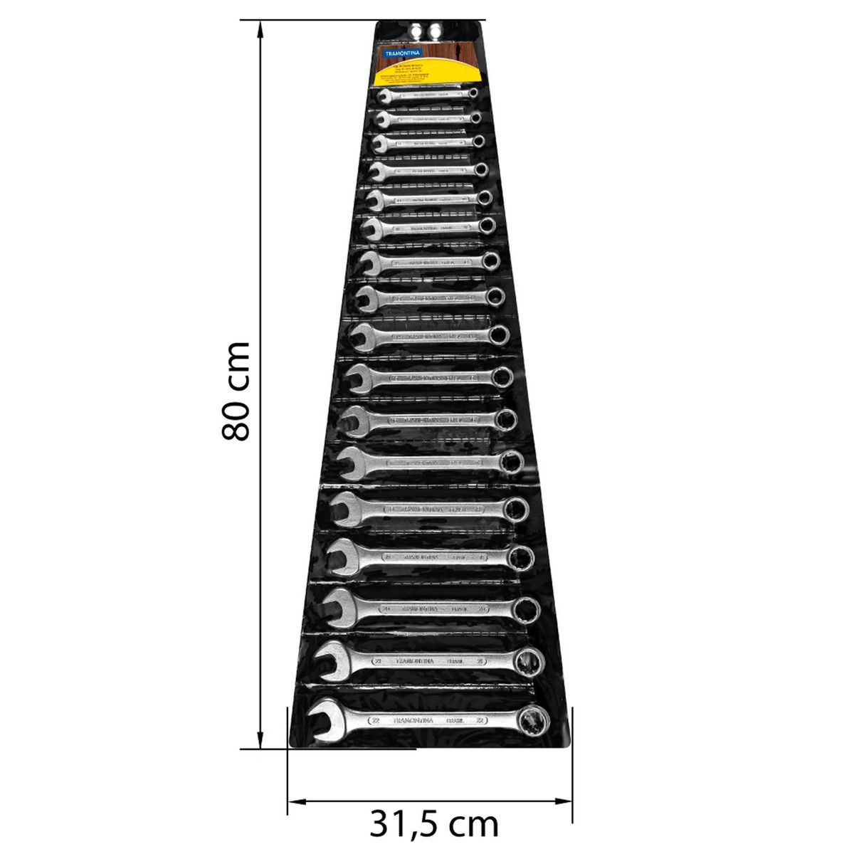 TRAMONTINA - Juego De Llaves Combinadas 17 Piezas Tramontina Master