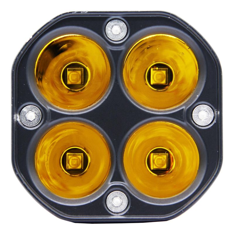 GENERICO - Farol Faena Racer Cubo Amarillo 40W Spot 9-32V