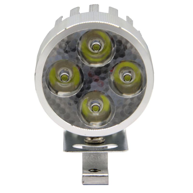 THUNDER - Farol Moto 4 Led 12V 4W Carcaza Crom.