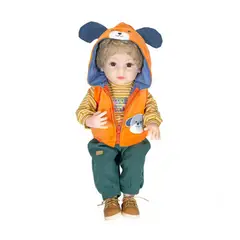 GENERICO - Juguete Muñeco Realista 55cm Silicona Chaleco Naranja Infantil