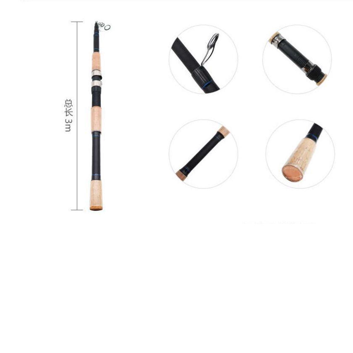 GENERICO - Caña para pescar de corcho