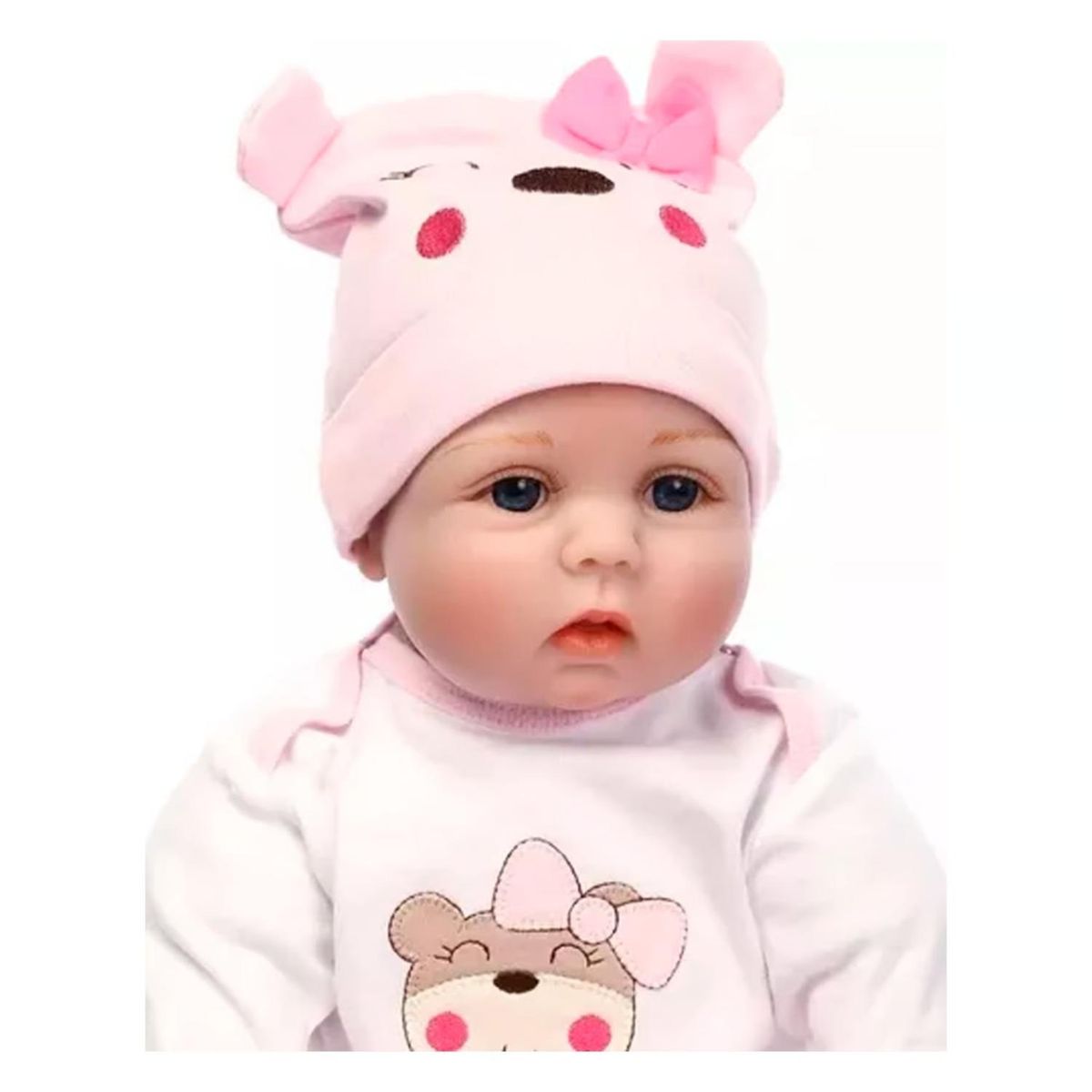 GENERICO - Juguete Muñeca Realista 55cm Pijama Rosado Infantil
