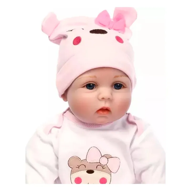 GENERICO - Juguete Muñeca Realista 55cm Pijama Rosado Infantil
