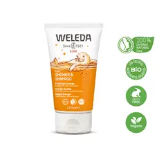 WELEDA - Champú y Gel de ducha 2 en 1 de Naranja para Niños