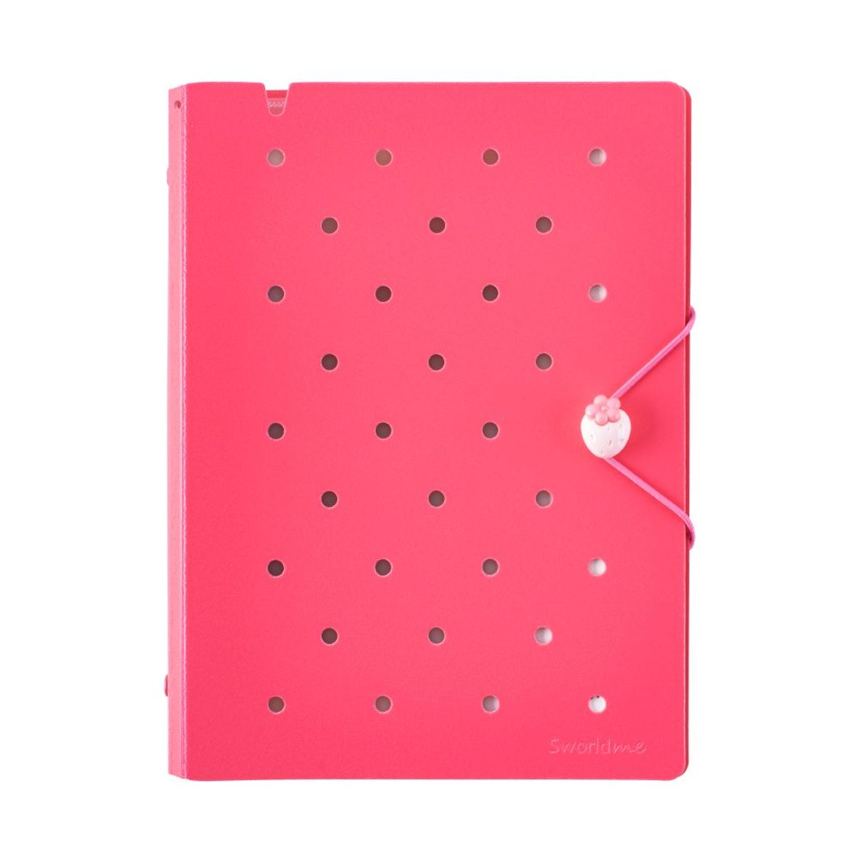 GENERICO - Agenda Pin A5 Fucsia c/ 6 Anillos