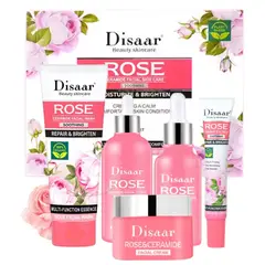 GENERICO - Kit Completo Skincare Rosas 5 Pcs
