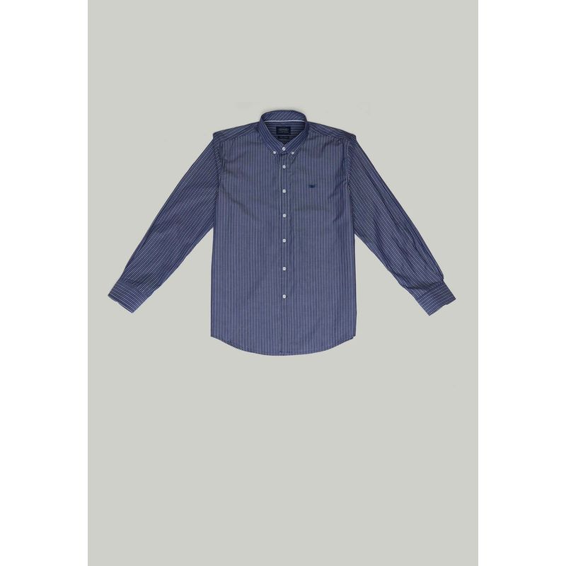 FEROUCH - Camisa Aspen Smart Casual Azul Ferouch