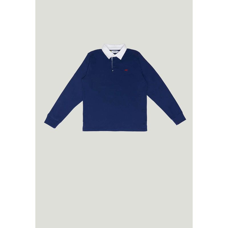 NEW MAN - Polera Polo Huelva Heritage Azul Newman