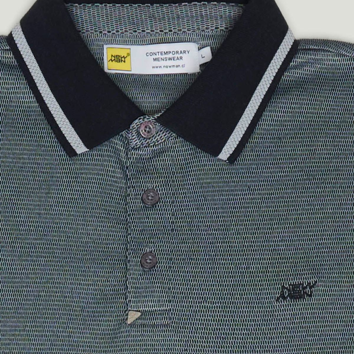 NEW MAN - Polera Polo Jerez Heritage Gris Newman