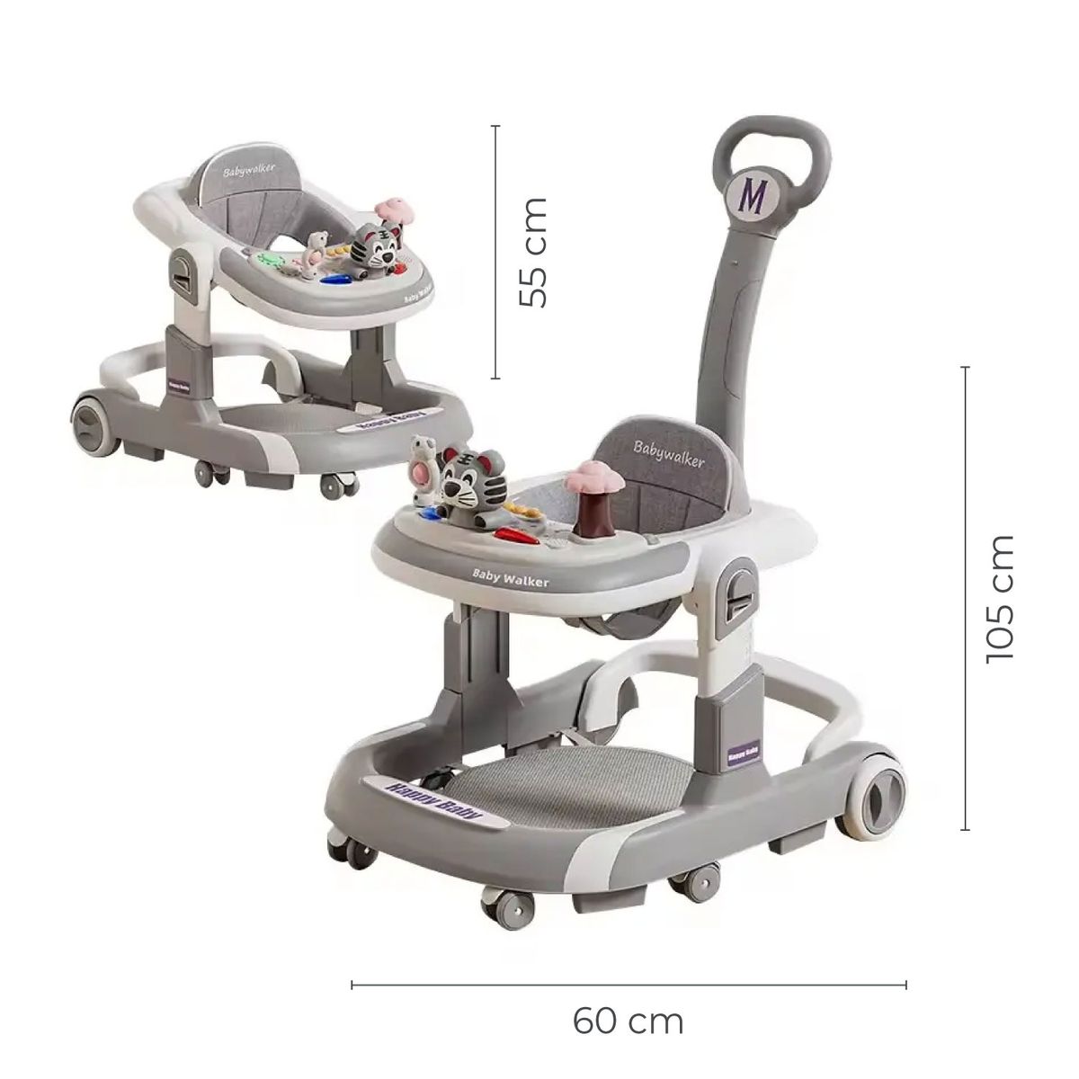 ALPHA - Andador Caminadora Altura Regulable Bebe Anticaida Musical