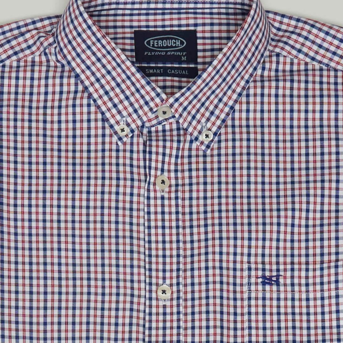 FEROUCH - Camisa Brooklyn Smart Casual Rojo Ferouch