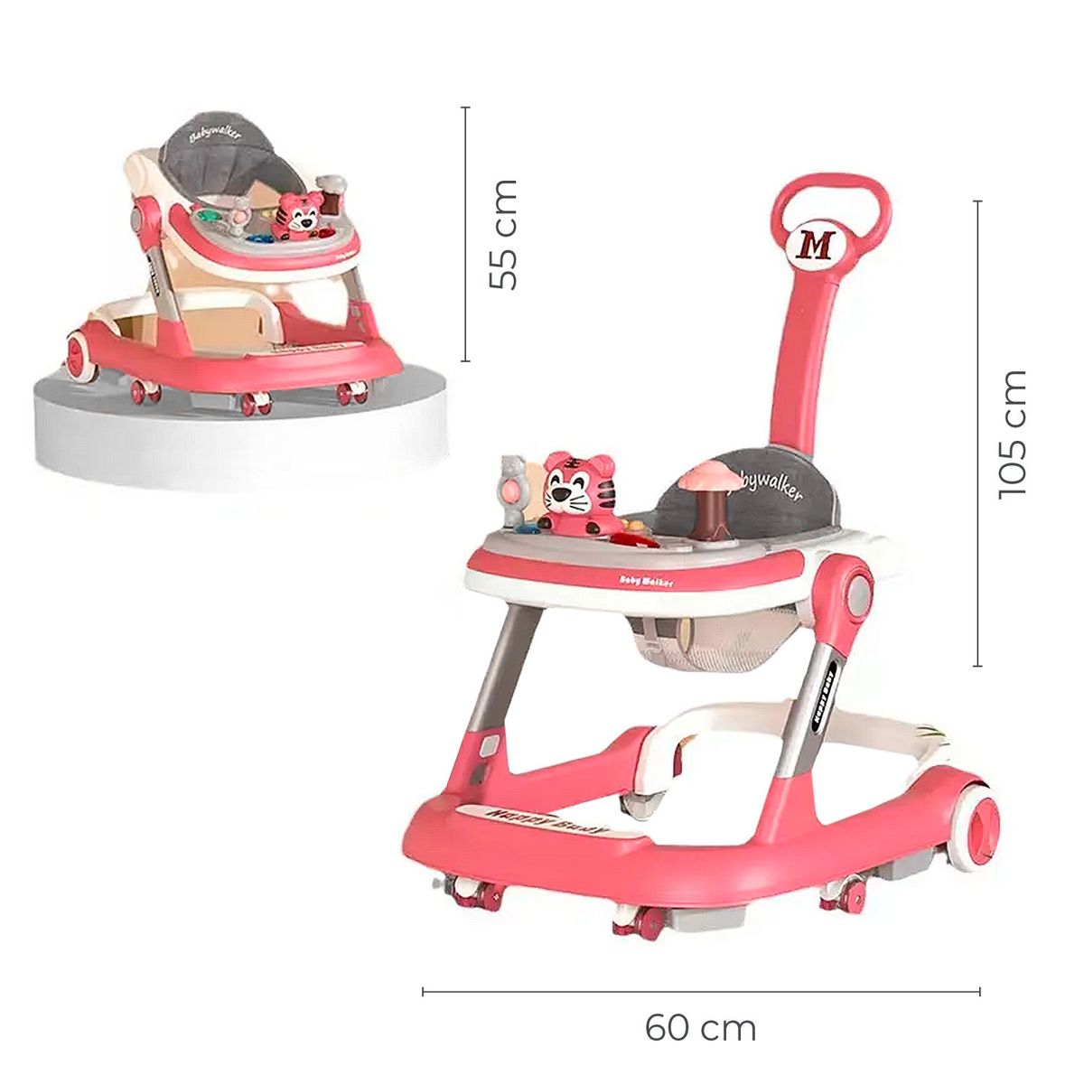 ALPHA - Andador Caminadora Altura Regulable Bebe Anticaida Musical