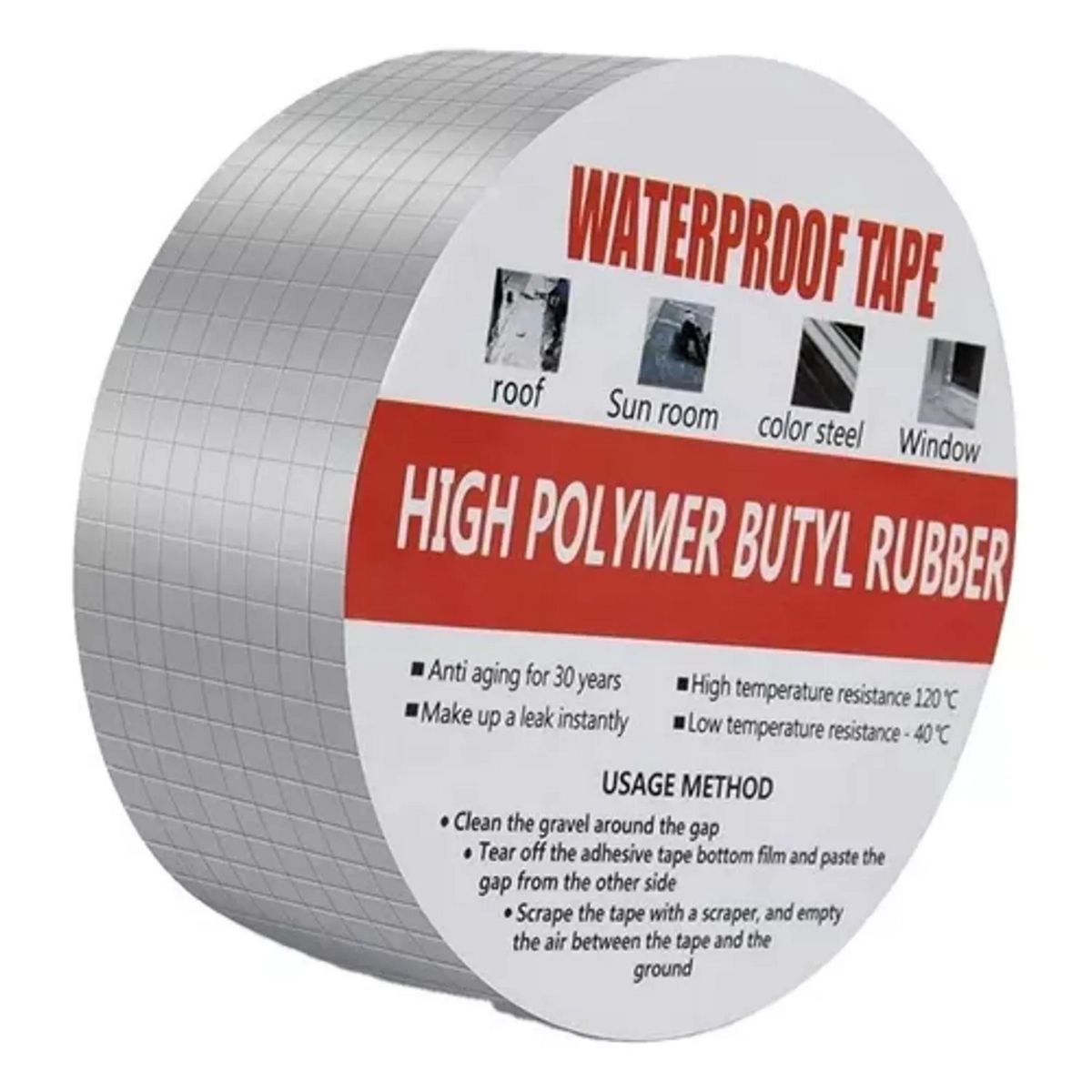 GENERICO - Tapagotera  Sellador Impermeable Filtración De Gotera Butilo Térmica 10