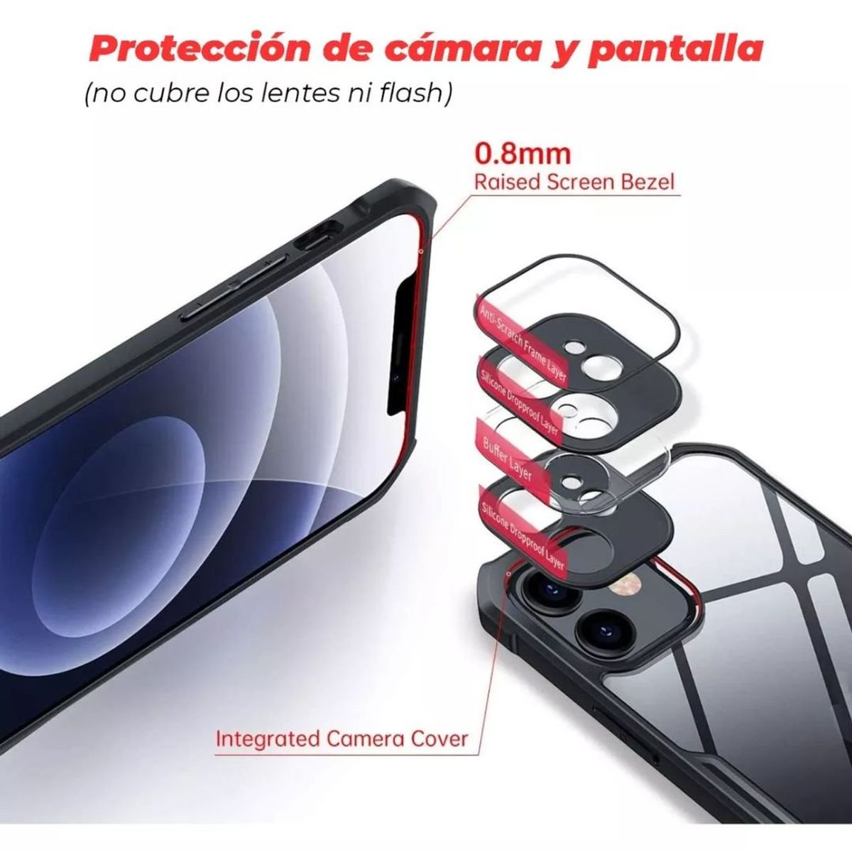 XUNDD - Carcasa Para iPhone 12 Pro Militar Grade Con Anillo