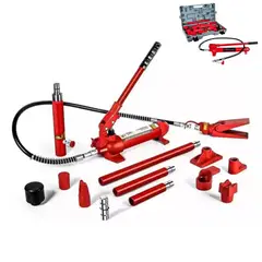 GENERICO - Porto Power Hidraulico 10 Toneladas Maleta Profesional Work Botella