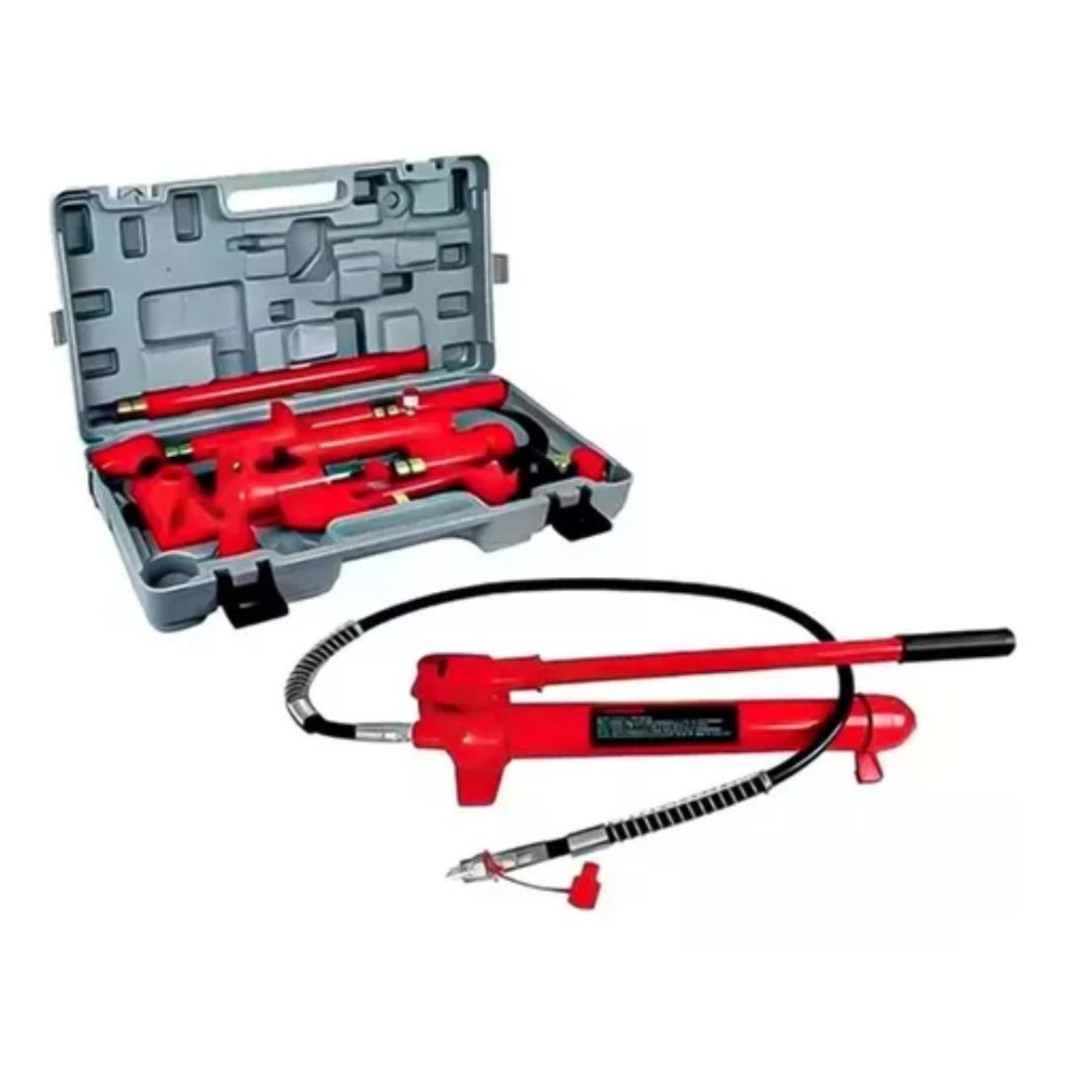 GENERICO - Porto Power Hidraulico 10 Toneladas Maleta Profesional Work Botella