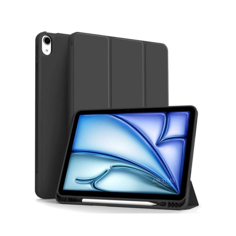 GENERICO - Funda Smart Cover Para iPad Air 11 M2 2024 - Negro
