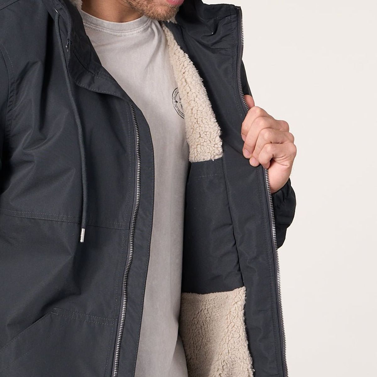 POLEMIC - Parka Waterproof con Chiporro interior Gris wi9700 Polemic