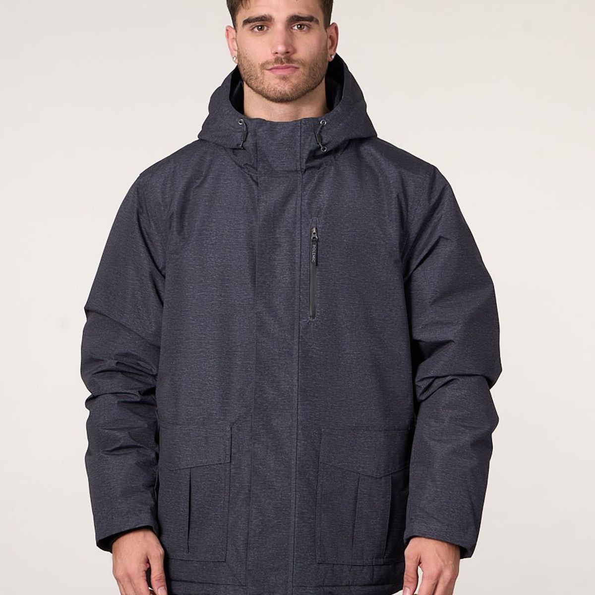 POLEMIC - Parka Waterproof Standar Fit Negro wi9701 Polemic