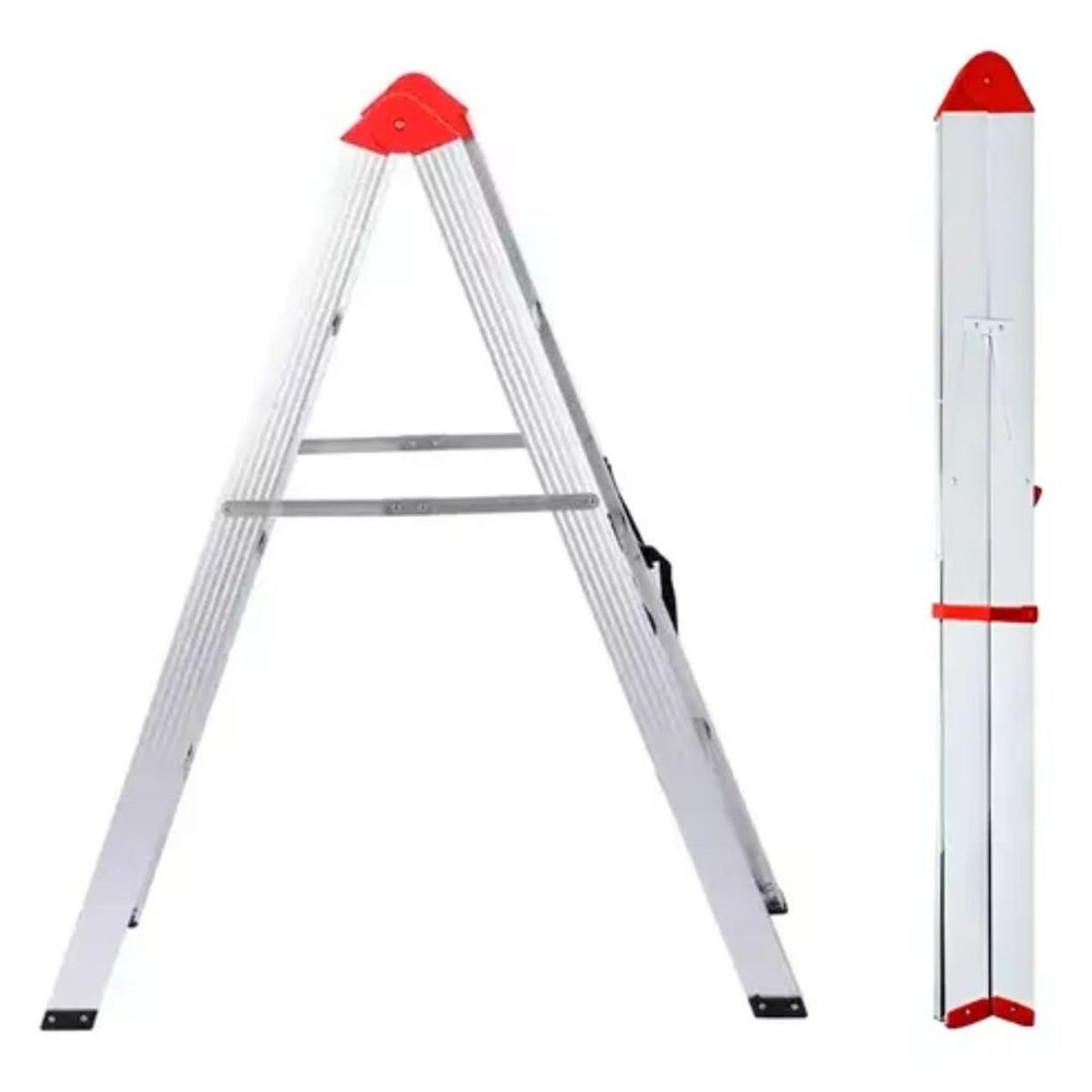 GENERICO - Escalera Plegable Aluminio 6 Escalones Tipo Tijera 150kg