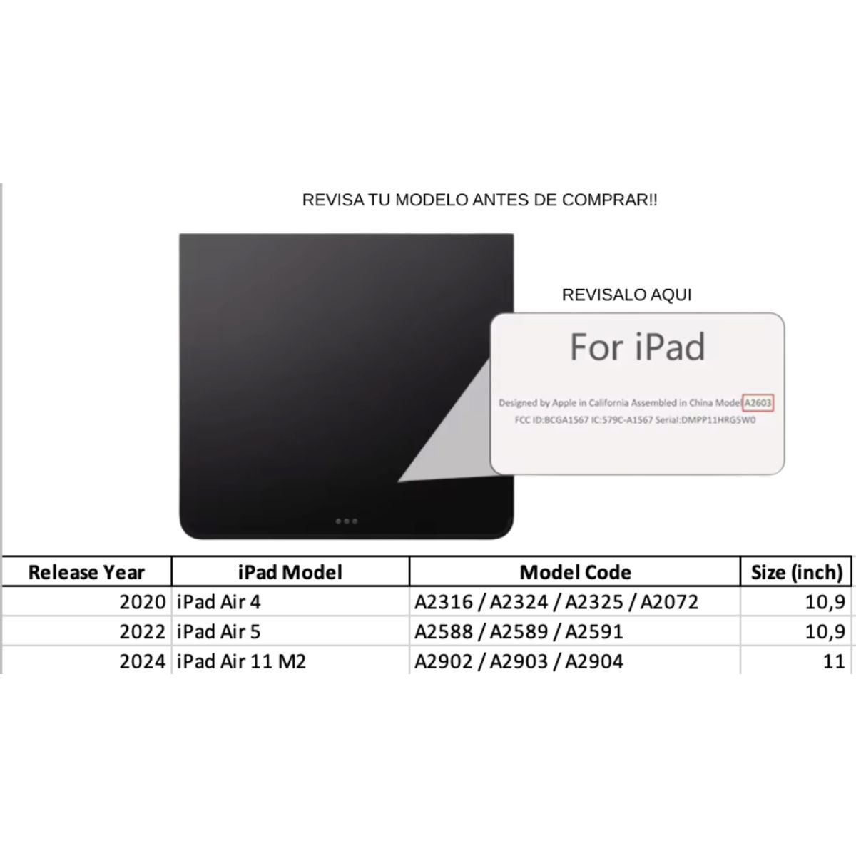 GENERICO - Fundas Con Teclado y Mouse Para iPad 10,9 (air 4-5) - Air 11 - letra Ñ.
