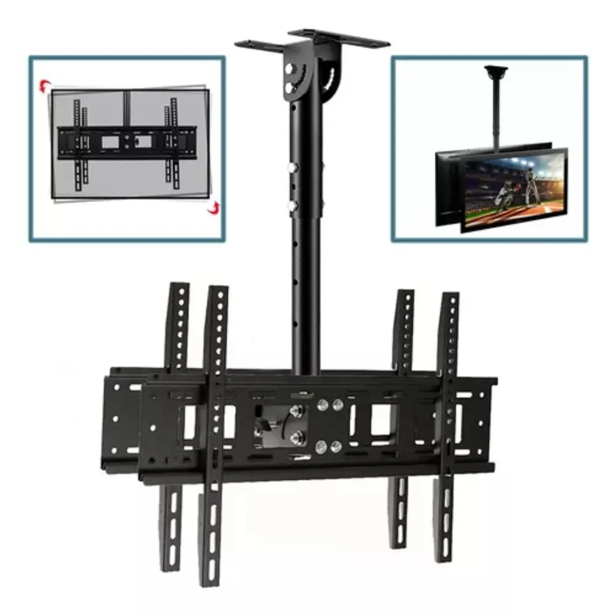 GENERICO - Soporte De Techo Para Tv Doble 42 A 80 Pulg Dual