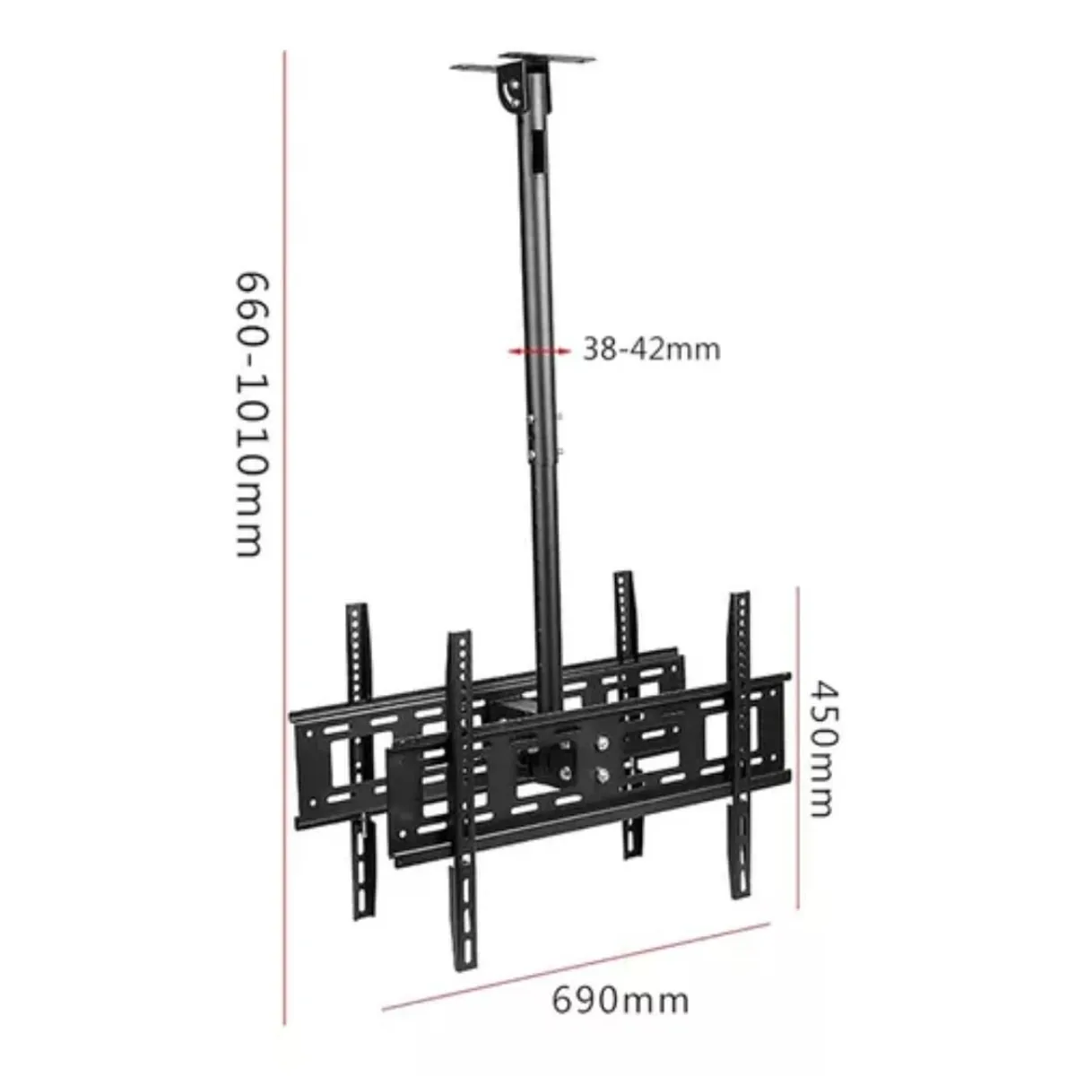 GENERICO - Soporte De Techo Para Tv Doble 42 A 80 Pulg Dual