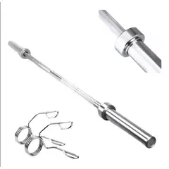 GENERICO - Barra Recta Olímpica De 120cm Cromada